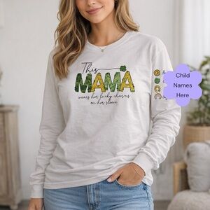 St Patrick’s Day MAMA Lucky Charms personalized long sleeve shirt